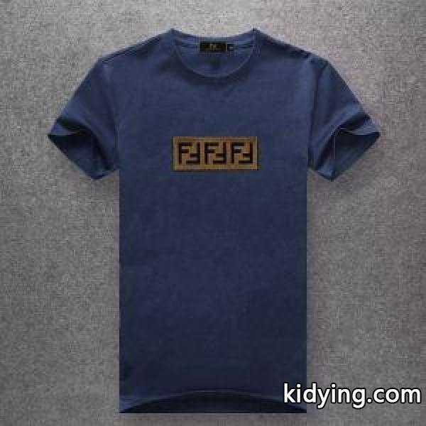 VIPSALE◆関税込 FENDI メンズ ブラウン ジャガード 半袖Tシャツ41887352フェンディ t シャツ コピー１０色展開-4