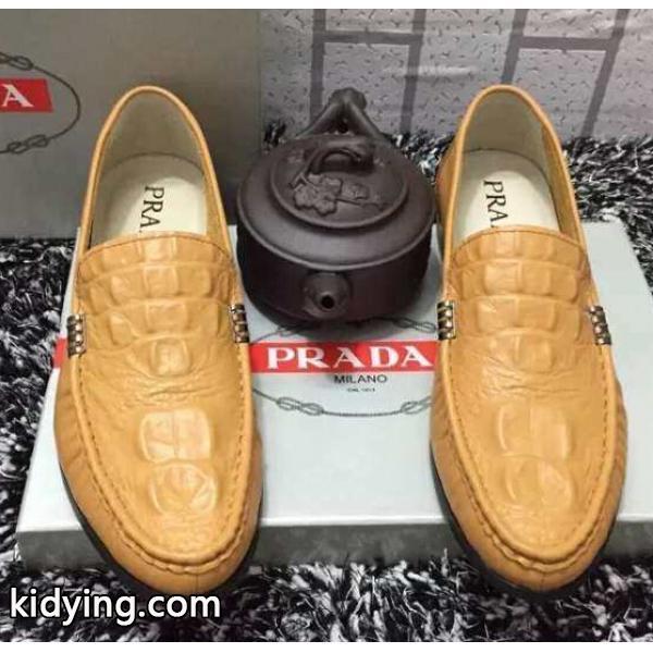 上質なレザー独特の光沢感 PRADA プラダ カジュアルシューズ_スニーカー、靴_メンズファッション_スーパーコピーブランド激安通販 専門店-0