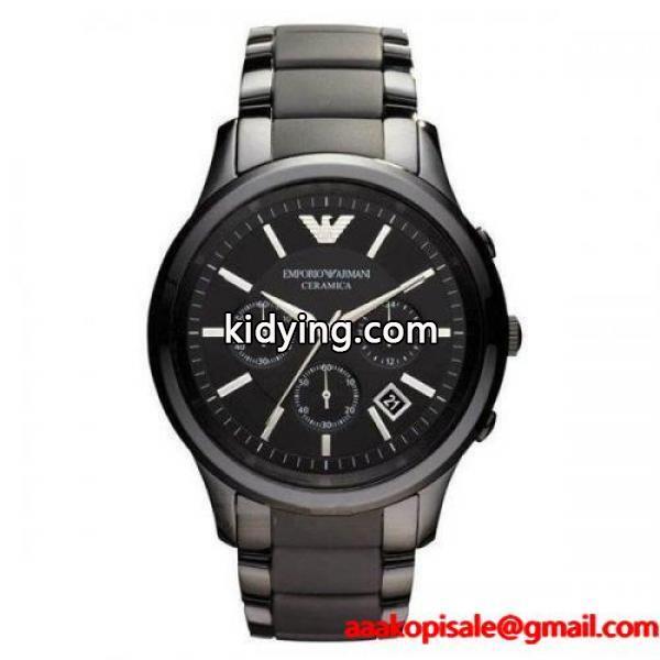 エンポリオ アルマーニ EMPORIO ARMANI 腕時計 メンズ AR1452 ブラックダイアル セラミカ クロノグラフ 通販-0