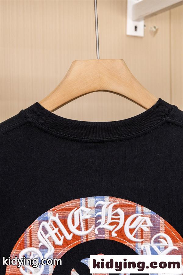 CHROME HEARTS クロムハーツ コピー ホースシューロゴ刺繍 オーバーサイズ 半袖Tシャツ ブラック-11