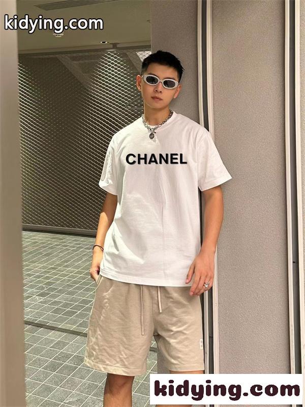 CHANEL 半袖Tシャツ プリント シャネル スーパーコピー モード系 洗練デザイン カジュアル 上品 人気-7