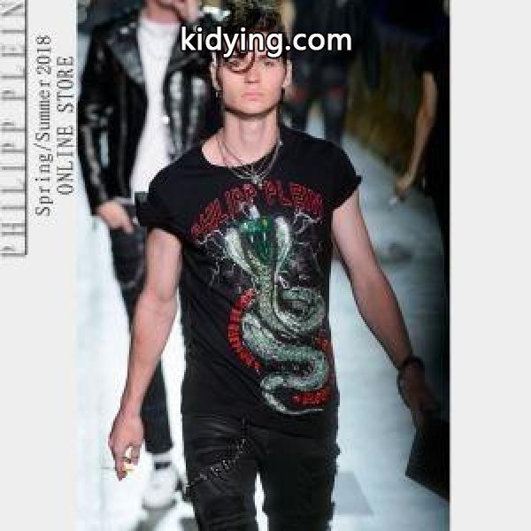 Tシャツ半袖2色可選優しいフィット感 2018春夏新作 フィリッププレイン PHILIPP PLEIN_フィリッププレイン PHILIPP PLEIN_ブランド コピー 激安(日本最大級)-1