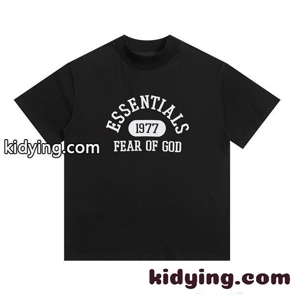 半袖Tシャツ ブラック アーチロゴ ストリート エッセンシャルズ コピー カジュアル トレンド ESSENTIALS-1