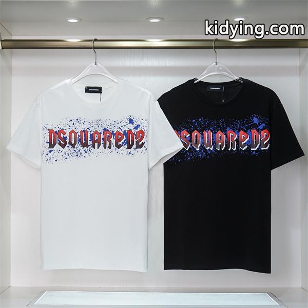 品質も良きｓ級アイテムDSQUARED2ディースクエアードコピー通販のメンズクルーネック半袖Ｔシャツファッションアイテム-0