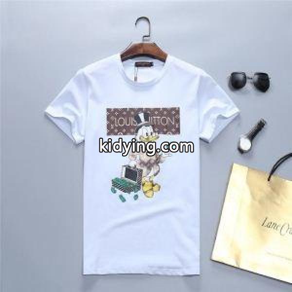 ヴィトン コピー 激安LOUIS VUITTONお買い得本物保証マストアイテムストレッチtシャツかわいいキャラクター付き-1