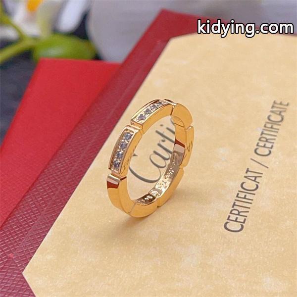 上質感際立つ セグメント ストーン装飾 リング 洗練 Cartier カルティエ コピー-4