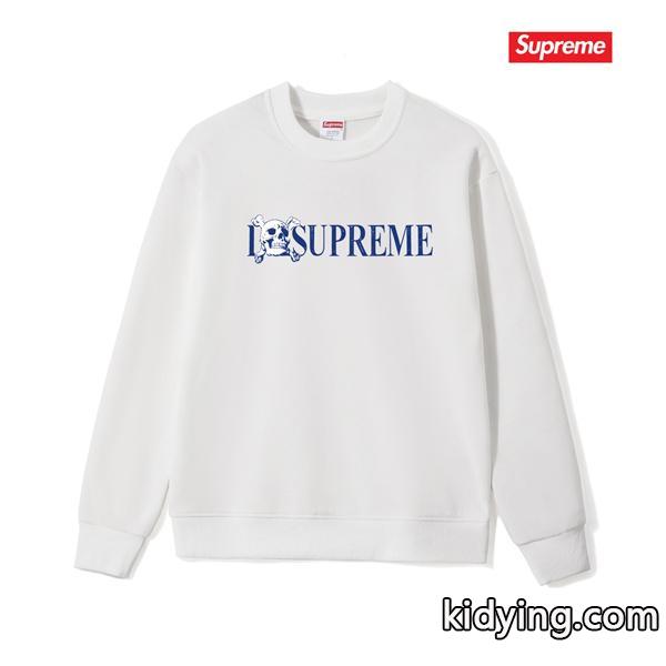 SUPREME シュプリーム コピー 秋冬コーデ 起毛 杢グレー プレミアム ロゴ スウェット-1
