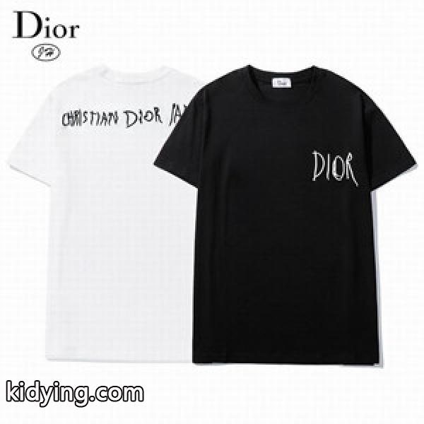 シンプルな字体のロゴが特徴 洗練された雰囲気があるDIOR メンズ半袖tシャツ コピー-0