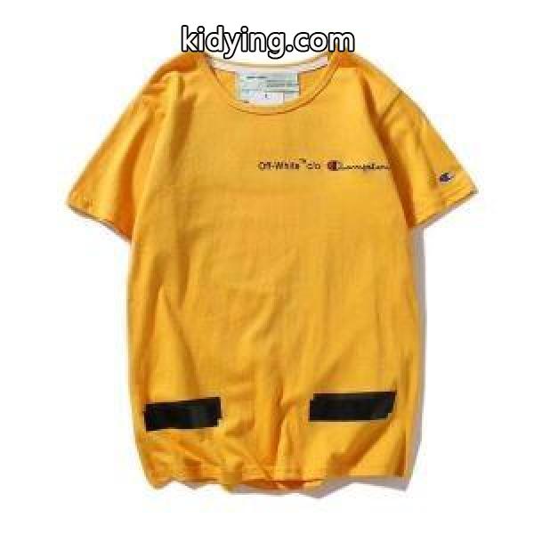 6色Off-White Ｔシャツ 通販 新作 メンズ カジュアル オフホワイト Ｔシャツ ゆるサイズ 2018最新 吸汗速乾 半袖 トップス 夏 100%新品-1
