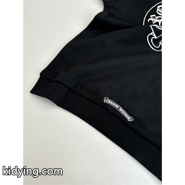 ジップ パーカー ブラック 入手困難 快活 モード系 CHROME HEARTS クロムハーツ コピー-8