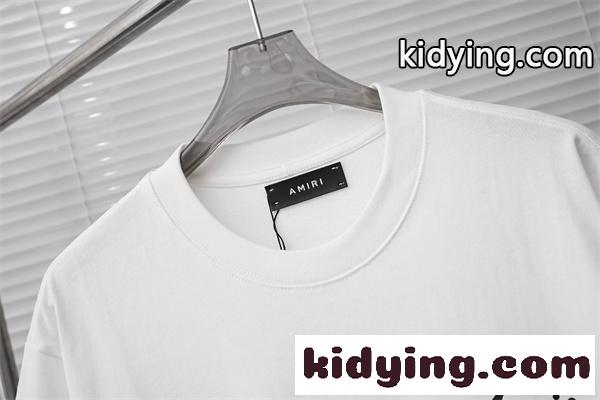 スクリプトロゴ フロントレタリング LAムード リピート人気 AMIRI アミリ コピー 半袖Tシャツ 高品質デザイン-3