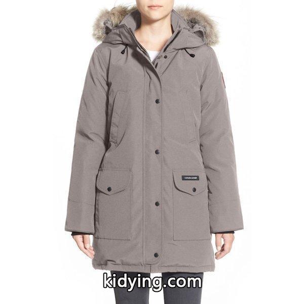 カナダグース レディース ダウンジャケット アウター Trillium Regular Fit Down Parka with Genuine Coyote Fur Trim Limestone :dp3-503759-751713:フェルマート エフ fermart ef - 通販ショッピング-0