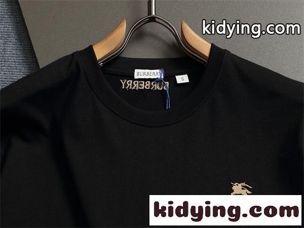 アーバンTシャツ チェックディテール入り ワンポイントデザイン BURBERRY バーバリー コピー Tシャツ 都会的ベーシック-2