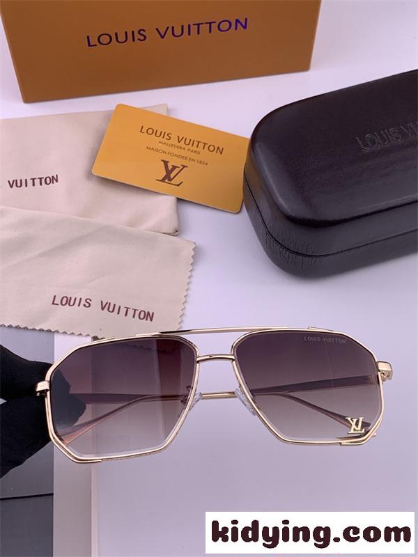 ルイヴィトン コピー Louis Vuitton 激安 サングラス メタルフレーム スクエア 華奢デザイン 上品 レディース UVカット 軽量-3