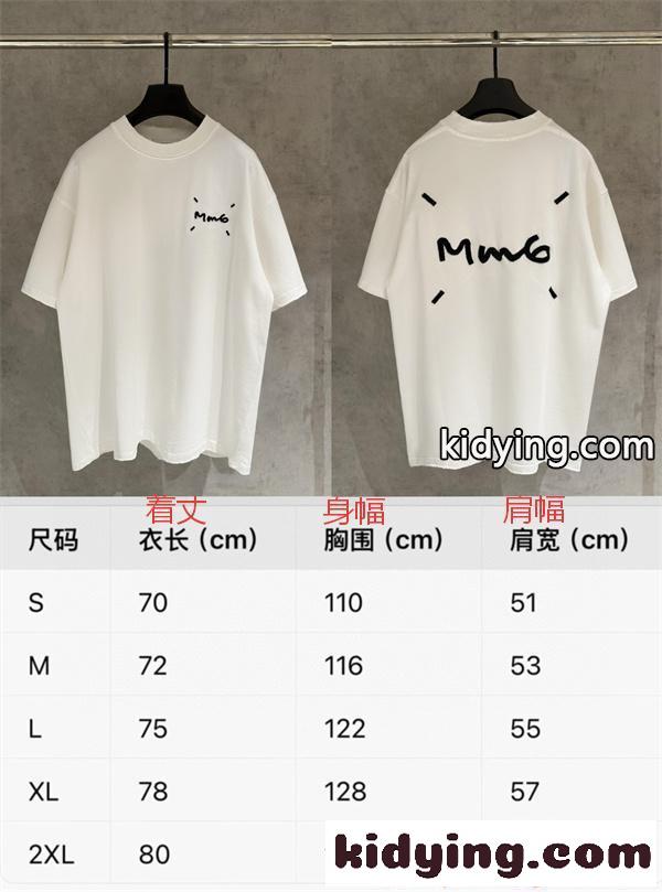 Tシャツ 半袖 ビッグシルエット ワンポイント ブラック カジュアル Maison Margiela メゾン マルジェラ コピー-8