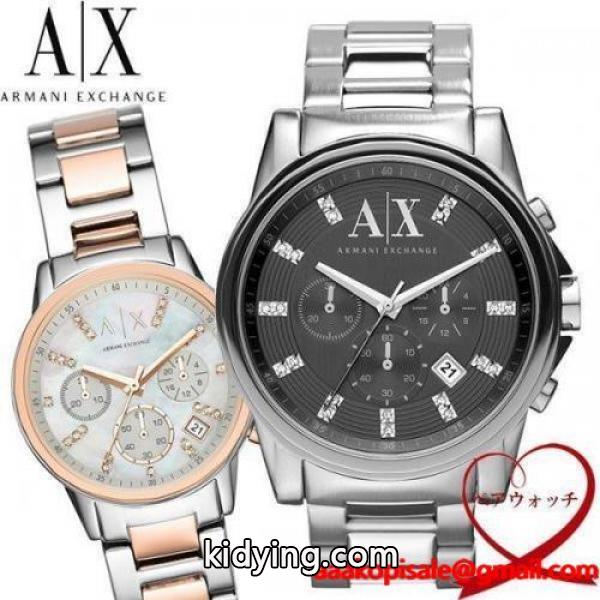 エントリーでP10倍 ARMANI EXCHANGE アルマーニエクスチェンジ ペアウォッチ 腕時計 クオーツ メンズ レディース AX2092 AX4331 2本セット 腕時計 通販ショッピング-0