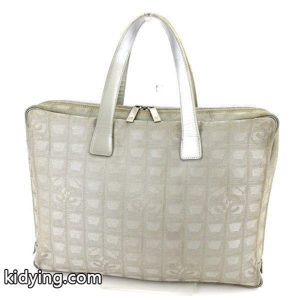 Chanel バッグ ビジネスバッグ ニュートラベルライン オールド グレー 灰色 シルバー レディース メンズ 中古 Bag :T5158:ブランドデポTOKYO - 通販ショッピング-0