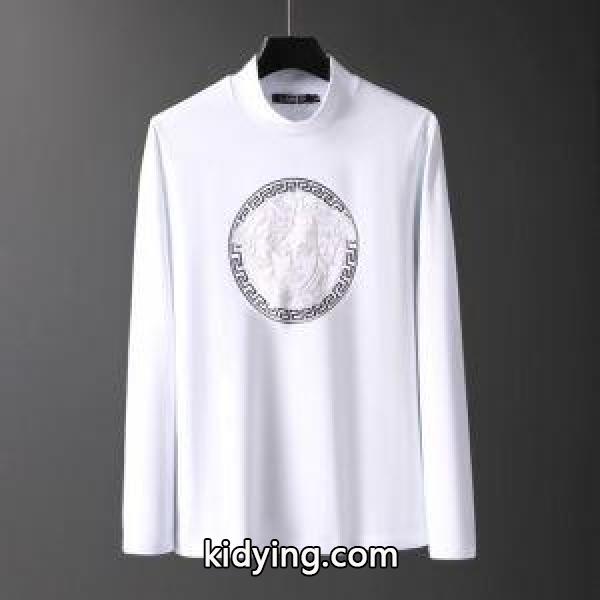 2色可選長袖/Tシャツ 冬のおしゃれをレベルアップ VERSACE この秋におしゃれでかわいい着こなし ヴェルサーチ_ヴェルサーチ VERSACE_ブランド コピー 激安(日本最大級)-1