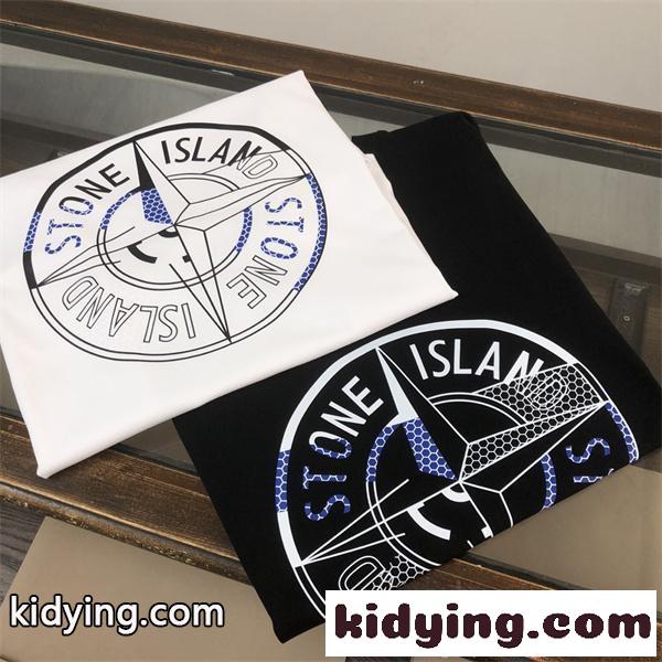 半袖Tシャツ プリント STONE ISLAND スポーツミックス ストリート系 快適素材 ストーンアイランド コピー-1