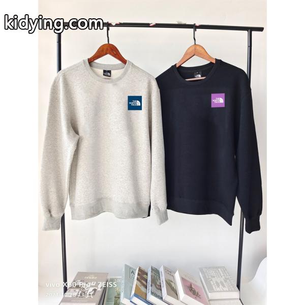 ブラック 検索人気 パープルロゴ ゆる感  パーカー THE NORTH FACE ザノースフェイス スーパーコピー-8