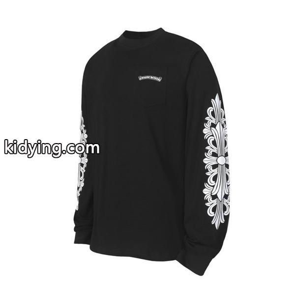 クロムハーツ 偽物 ダイナミック クールスタイル 長袖Tシャツ ASPENロゴデザイン CHROME HEARTS-3