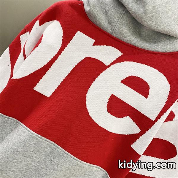 2025秋冬 グレー 配色 定番 ストリート おしゃれ SUPREME シュプリーム コピー パーカー-5