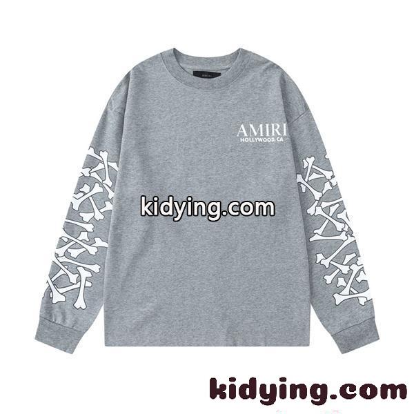 AMIRI スーパーコピー 長袖Tシャツ メンズ オーバーサイズ アミリ ストリート系 トレンド-4