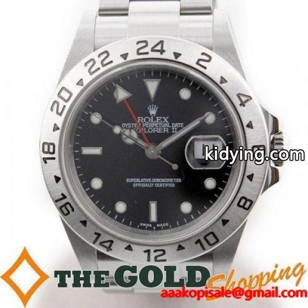 ロレックス エクスプローラーII 16570 F番 黒文字盤 時計 腕時計 メンズ 男性用 ROLEX :snt-02026:THE GOLD ショッピング ヤフー店 - 通販ショッピング-0