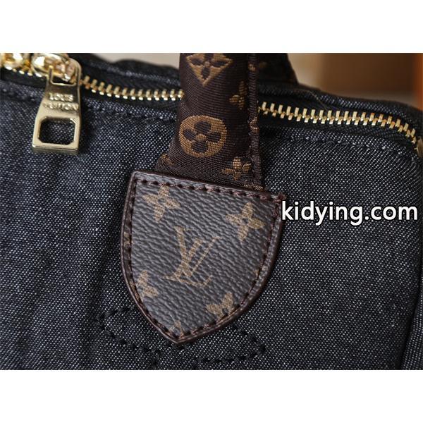 LOUIS VUITTON ルイヴィトン コピー 魅力人気 2025新作 ダークグレー デニム調 ボストンバッグ-4