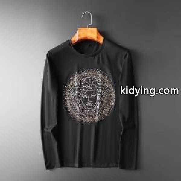 ヴェルサーチ VERSACE 長袖Tシャツ 2色可選 2019年秋冬最新のトレンド 秋冬ナチュラルコーデに大活躍_ヴェルサーチ VERSACE_ブランド コピー 激安(日本最大級)-0
