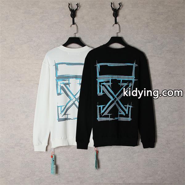 クリーン印象 バックプリント Off-White オフホワイト コピー スウェット バランス良好-1