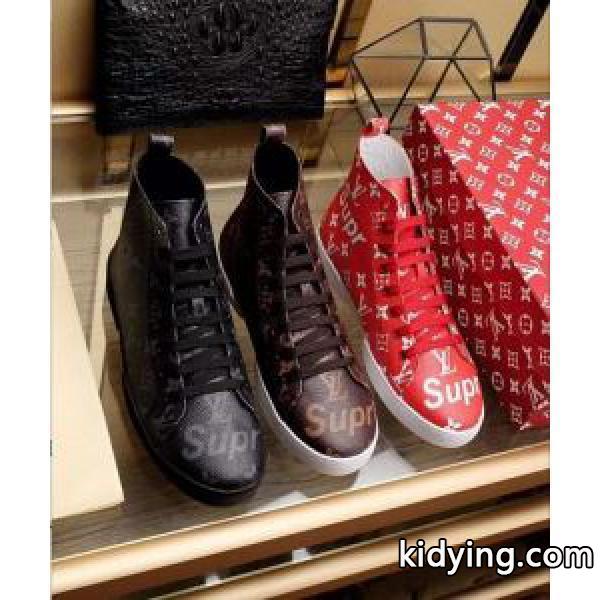 2017秋冬 お洒落に魅せる 3色可選 優しい履き心地 Louis Vuitton x Supreme_スニーカー、靴_メンズファッション_スーパーコピーブランド激安通販 専門店-0