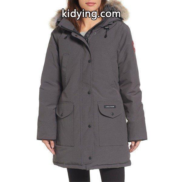 カナダグース ジャケット・ブルゾン アウター レディース Canada Goose Trillium Regular Fit Down Parka with Genuine Coyote Fur Trim Graphite :36-13h6nlxuy4-09fe:asty-shop2 - 通販ショッピング-0