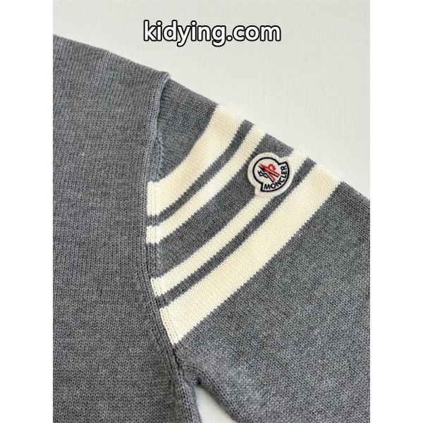 ロゴレタリング ネイビー / グレー モンクレール 2025秋冬 MONCLER コピーセーター ユニセックス クラシック-5