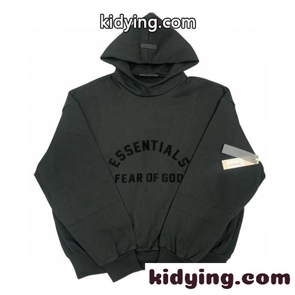FEAR OF GOD ESSENTIALSフィアオブゴッド第9シーズンプルオーバーパーカー同色ロゴオーバーサイズ男女兼用-7