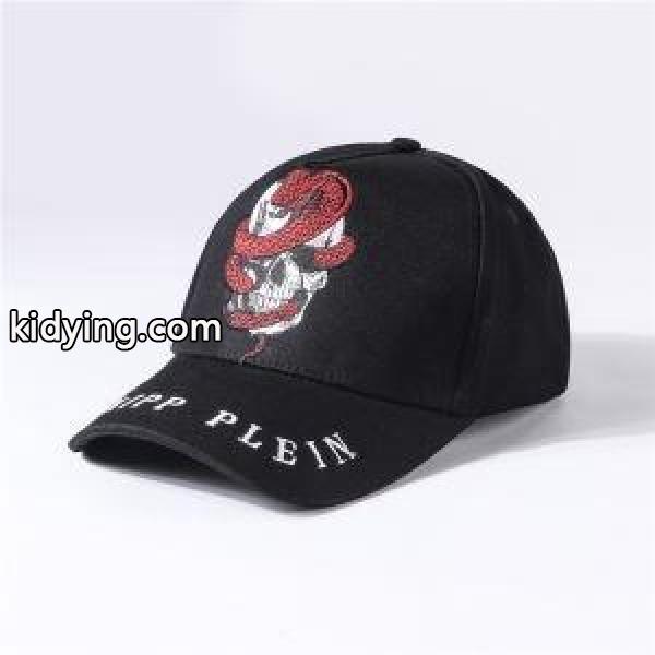 PHILIPP PLEIN 帽子 メンズ ユニークなデザインに大人気 フィリッププレイン スーパーコピー キャップ ブラック ホワイト 日常 激安-0