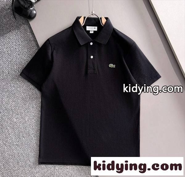 2026春夏ラコステポロシャツコピーメンズファッションカジュアル黒色 LACOSTE-0