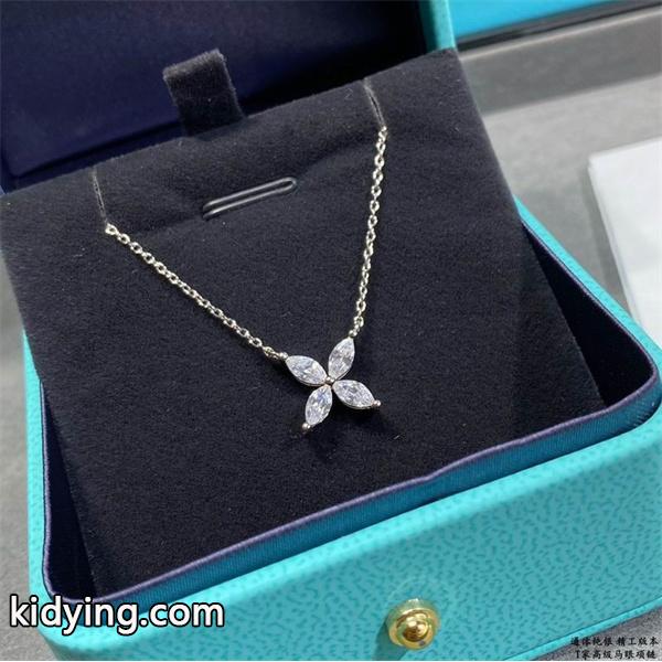 繊細輝き フラワーモチーフ Tiffany&Co ティファニー コピー ネックレス 上品仕上げ-5