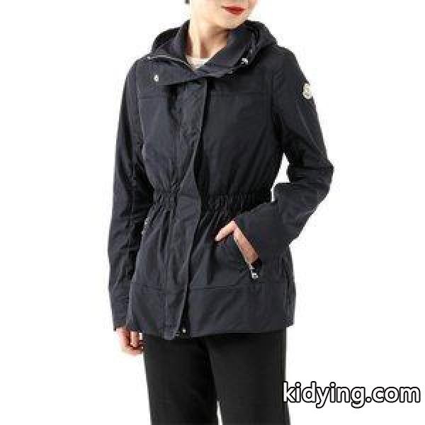 MONCLER モンクレール DISTHENE 4600405 54543 スプリングコート ジャケット フード付き カラー779/ネイビー レディース :300323213:インポートセレクト musee - 通販ショッピング-0