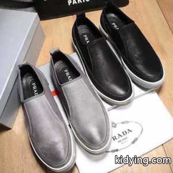 スタイリッシュな印象 2017春夏 プラダ PRADA フラットシューズ 2色可選_スニーカー、靴_メンズファッション_スーパーコピーブランド激安通販 専門店-0