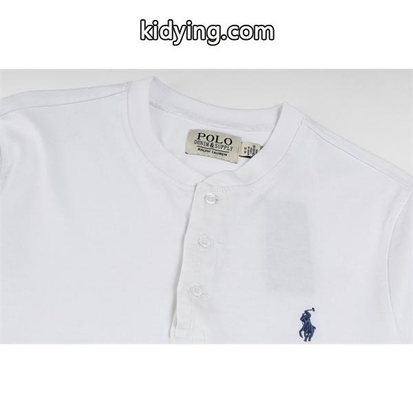 Polo Ralph Lauren ポロ ラルフローレン コピー 入手困難 プレミアム ヘンリーネック ロングTシャツ 大人リラックス-5