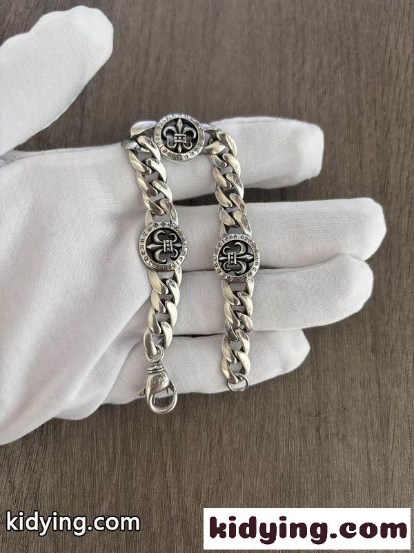人気爆発 CHROME HEARTS クロムハーツ コピー ブレスレット メンズ シルバー トレンド ストリート-4