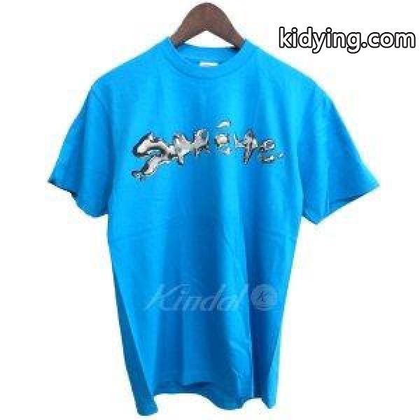 SUPREME 2018AW 「Liquid Tee」リキッドTシャツ ブルー 耐久性が高く丈夫人気ランキング-0
