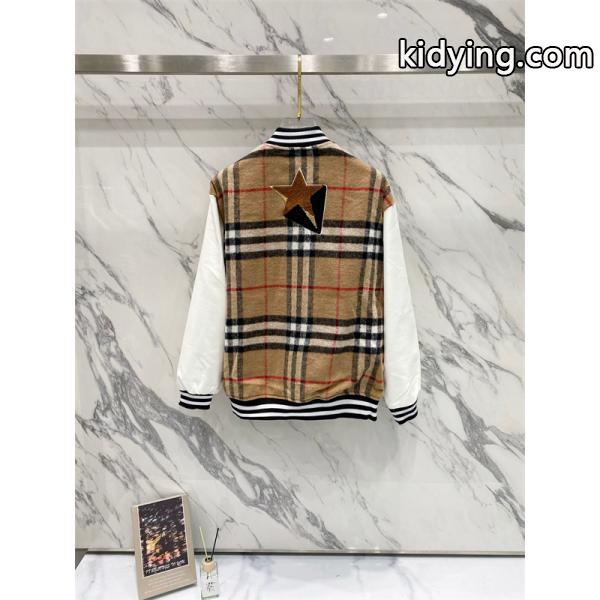 話題殺到!バーバリー コピー BURBERRY 2025秋冬冬仕様 ベージュ チェックスタジャン-1
