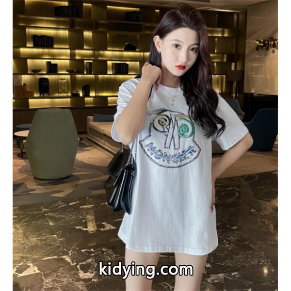 2色可選 モンクレール 華やかさを一瞬で引き上げ MONCLER 機能も見た目も素敵 半袖Tシャツ 着まわし力も高い_モンクレール MONCLER_ブランド コピー 激安(日本最大級)-0