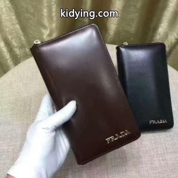 春夏に大活躍!PRADAプラダコピー財布ラウンドファスナーウォレットブラック、コーヒー色のメンズ長財布_プラダ メンズ財布_財布 メンズ_スーパーコピーブランド激安通販 専門店-0