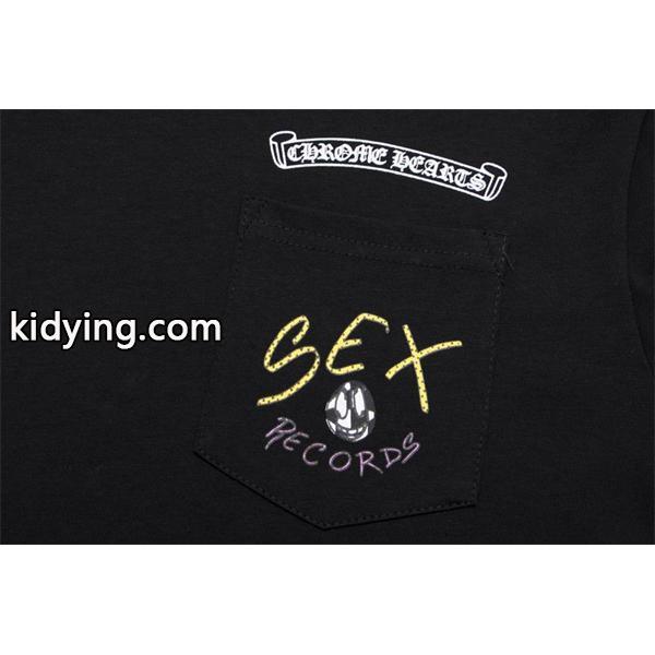 CHROME HEARTS コピー アクティブグラフィック ブラック長袖Tシャツ STAY FASTロゴデザイン クロムハーツ-2