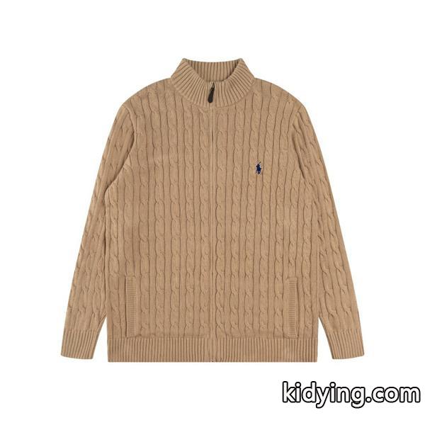 ホワイト × ネイビー × ブラック7 色 リブ柄 ジップニット ポロラルフローレン POLO RALPH LAUREN コピー 秋冬-7