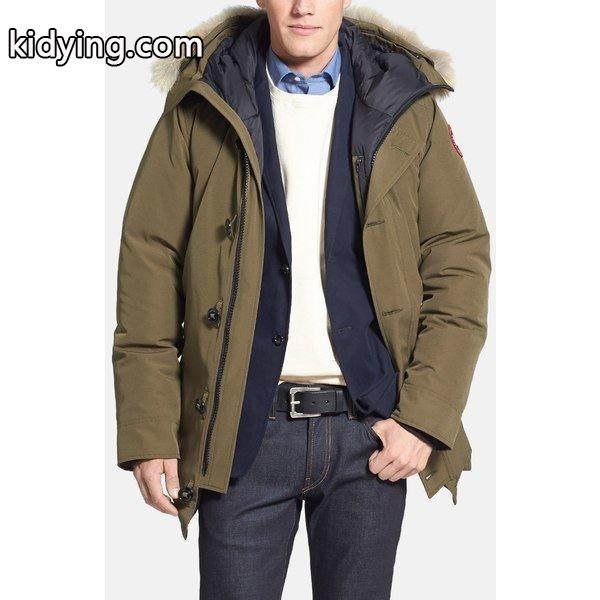 カナダグース ジャケット・ブルゾン アウター メンズ Canada Goose Chateau Slim Fit Genuine Coyote Fur Trim Jacket Military Green :36-k2ae885m81-55gp:asty-shop2 - 通販ショッピング-0