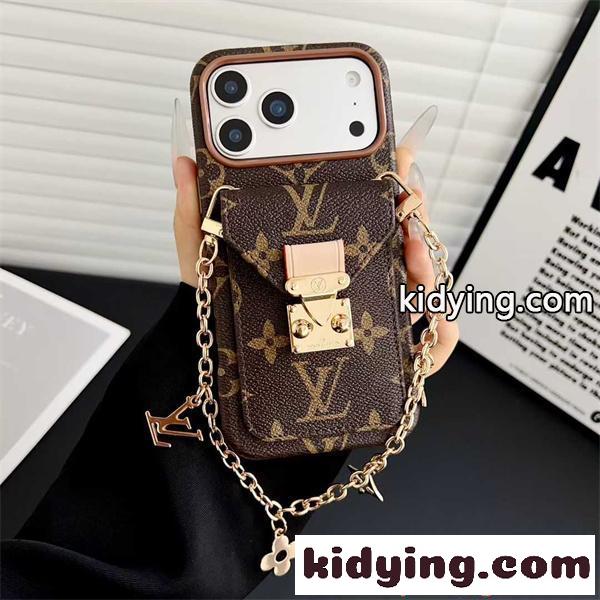 IPHONE17 ケース LOUIS VUITTON ルイヴィトン 偽物 ベルトモチーフ カード収納付 上品モデル-6